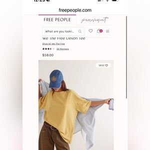 FP Movement Devon T-Shirt XL NWOT